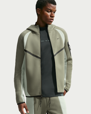Nike Tech Men's Color-Block Full-Zip Fleece Windrunner Jacket